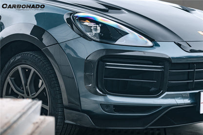 Carbonado 2018-2023 Porsche 9Y0.1 Cayenne Turbo MSY Style Dry Carbon Fiber Wide Body Kit