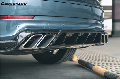 Carbonado 2018-2025 Porsche 9Y0 Cayenne    S    Coupe    E-Hybrid MSY Style Dry Carbon Fiber Rear Lip Diffuser