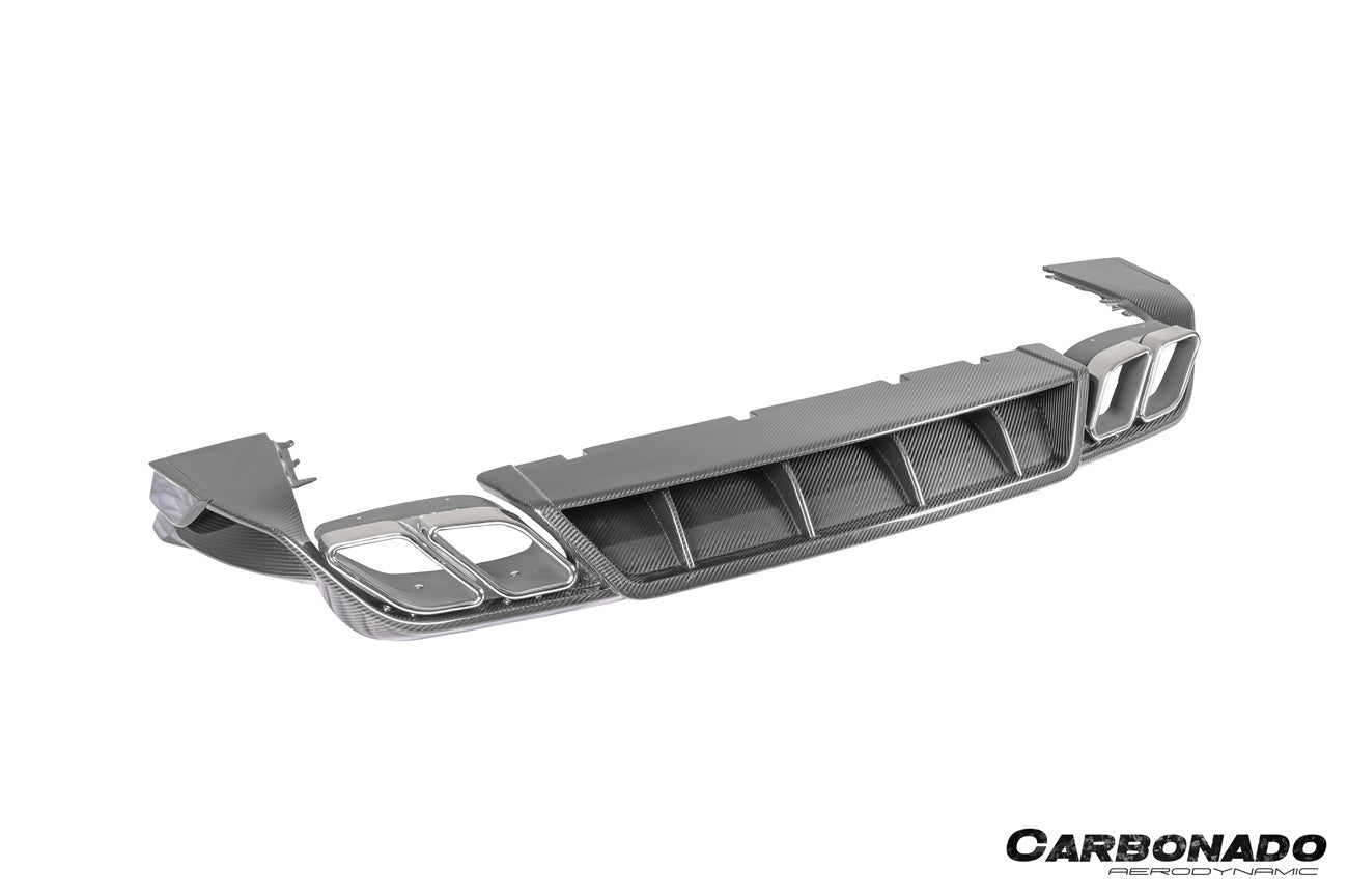 Carbonado 2018-2025 Porsche 9Y0 Cayenne    S    Coupe    E-Hybrid MSY Style Dry Carbon Fiber Rear Lip Diffuser