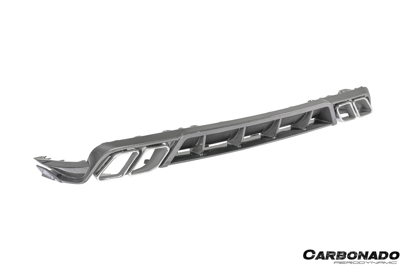 Carbonado 2018-2025 Porsche 9Y0 Cayenne    S    Coupe    E-Hybrid MSY Style Dry Carbon Fiber Rear Lip Diffuser