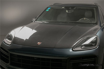 Carbonado 2018-2023 Porsche 9Y0.1 Cayenne    S  Coupe   E-Hybrid OEM Style Dry Carbon Fiber Hood