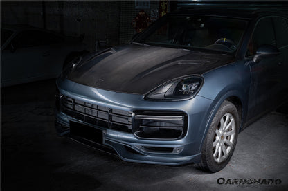 Carbonado 2018-2023 Porsche 9Y0.1 Cayenne S    Coupe    E-Hybrid    Turbo TKT Style Dry Carbon Fiber Hood