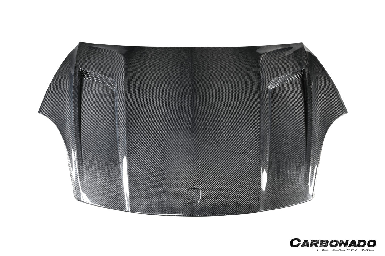 Carbonado 2018-2023 Porsche 9Y0.1 Cayenne S    Coupe    E-Hybrid    Turbo TKT Style Dry Carbon Fiber Hood