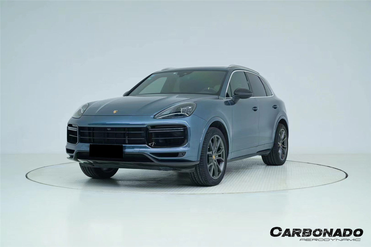 Carbonado 2018-2023 Porsche 9Y0.1 Cayenne Turbo TurboGT-Style Dry Carbon Fiber Front Lip