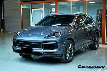 Carbonado 2018-2023 Porsche 9Y0.1 Cayenne Turbo TurboGT-Style Dry Carbon Fiber Front Lip