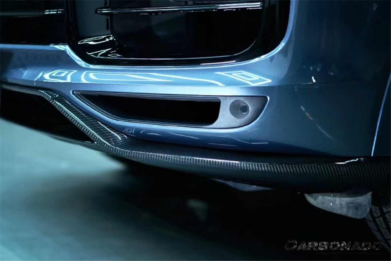 Carbonado 2018-2023 Porsche 9Y0.1 Cayenne Turbo TurboGT-Style Dry Carbon Fiber Front Lip