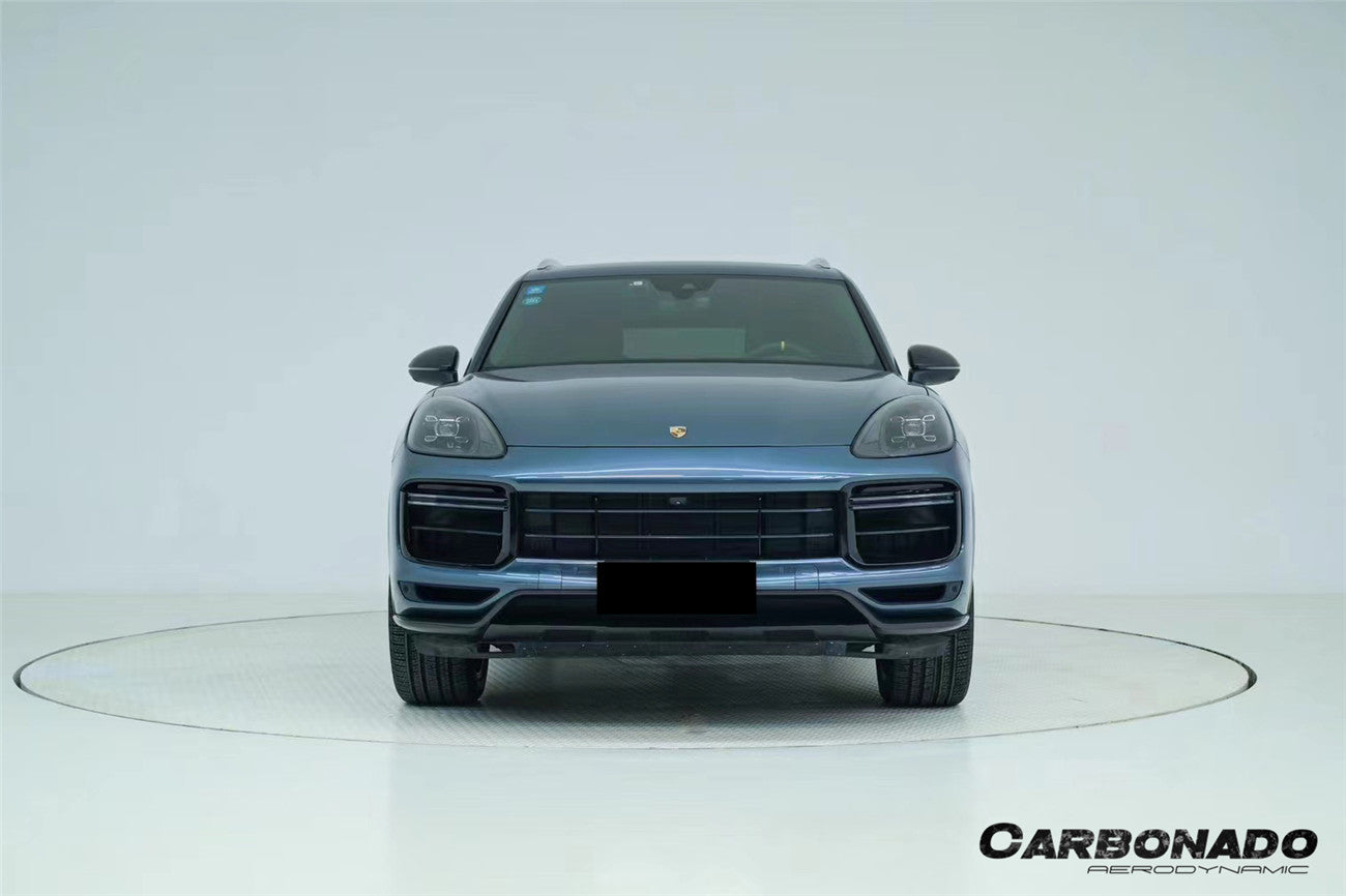 Carbonado 2018-2023 Porsche 9Y0.1 Cayenne Turbo TurboGT-Style Dry Carbon Fiber Front Lip