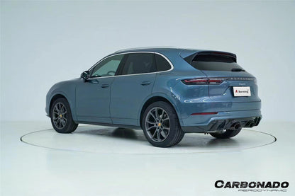 Parachoques trasero estilo Porsche Cayenne S E-Hybrid TurboGT Carbonado 2018-2023 con tubo adaptador de escape