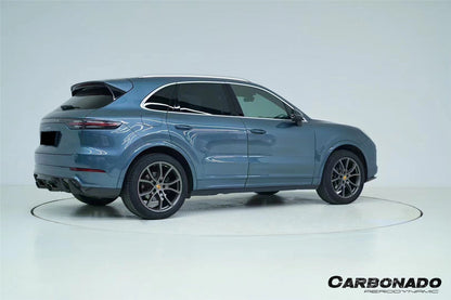 Parachoques trasero estilo Porsche Cayenne S E-Hybrid TurboGT Carbonado 2018-2023 con tubo adaptador de escape