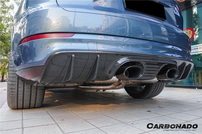 Parachoques trasero estilo Porsche Cayenne S E-Hybrid TurboGT Carbonado 2018-2023 con tubo adaptador de escape