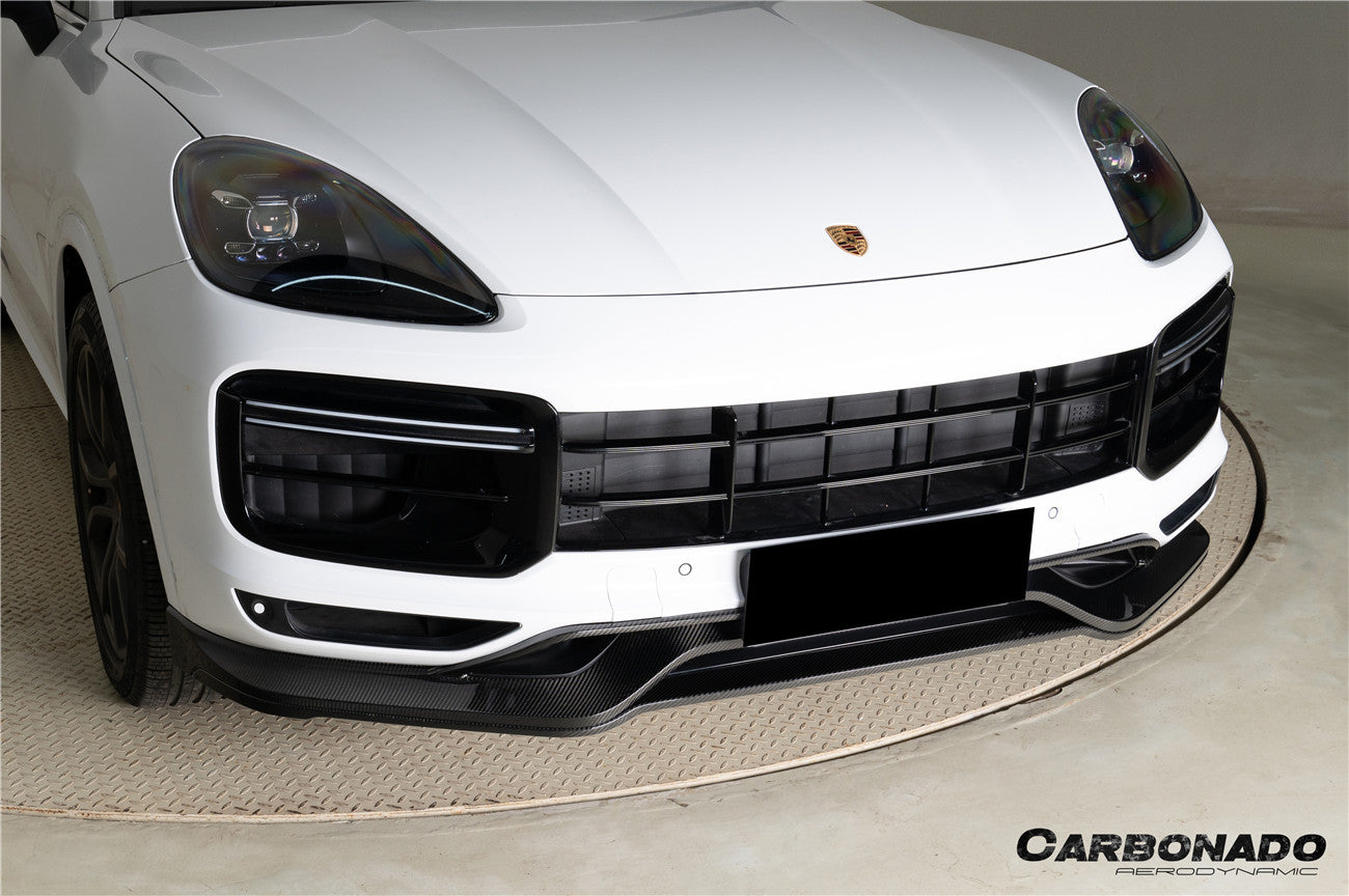 Carbonado 2018-2023 Porsche 9Y0.1 Cayenne SD    Turbo    Turbo GT KT-Style Front Lip