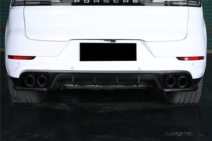 Carbonado 2018–2025 Porsche Cayenne 9Y0 Carbon Fiber KT-Style Rear Diffuser, Fits SUV and Coupe Models(E-Hybrid, Turbo, Turbo E-Hybrid, Turbo S E-Hybrid)