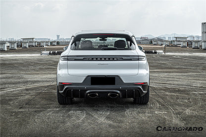 Parachoques trasero estilo Carbonado 2018-2025 Porsche 9Y0 9YB 9YA Cayenne S Coupe E-Hybrid TurboGT con tubo adaptador de escape