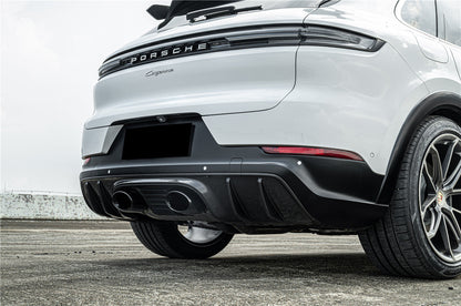 Parachoques trasero estilo Carbonado 2018-2025 Porsche 9Y0 9YB 9YA Cayenne S Coupe E-Hybrid TurboGT con tubo adaptador de escape