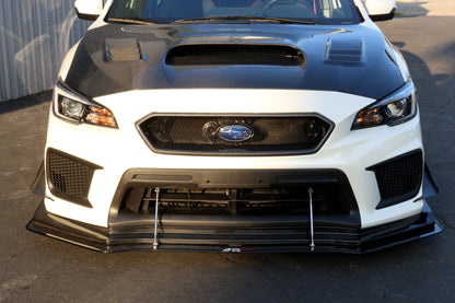 APR Carbon Fiber Wind Splitter w/ Rods (2018-2021 Subaru WRX/ STI  With APR Performance Lip)