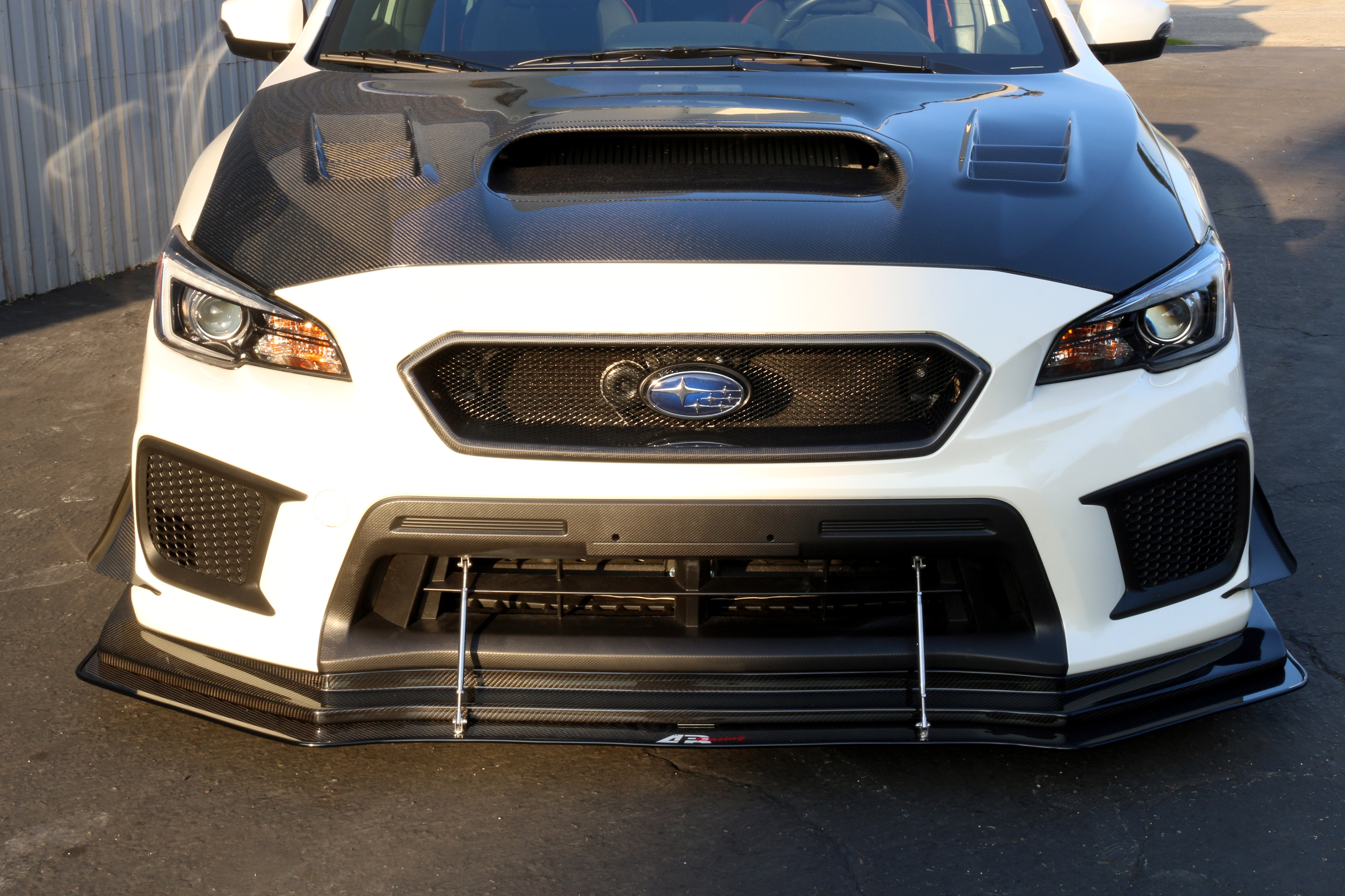 APR Carbon Fiber Wind Splitter w/ Rods (2018-2021 Subaru WRX/ STI  With APR Performance Lip)