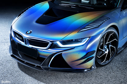 2014-2020 BMW i8 BZK Carbon Fiber Front Lip Splitter (CF8476EB-FL)