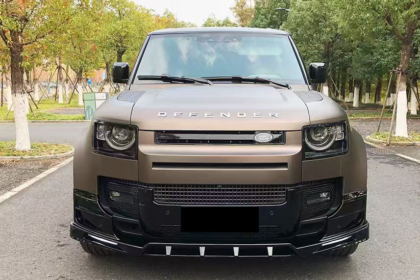 Carbonado 2020-2024 Land Rover Defender rock style Front Lip & with LED Light