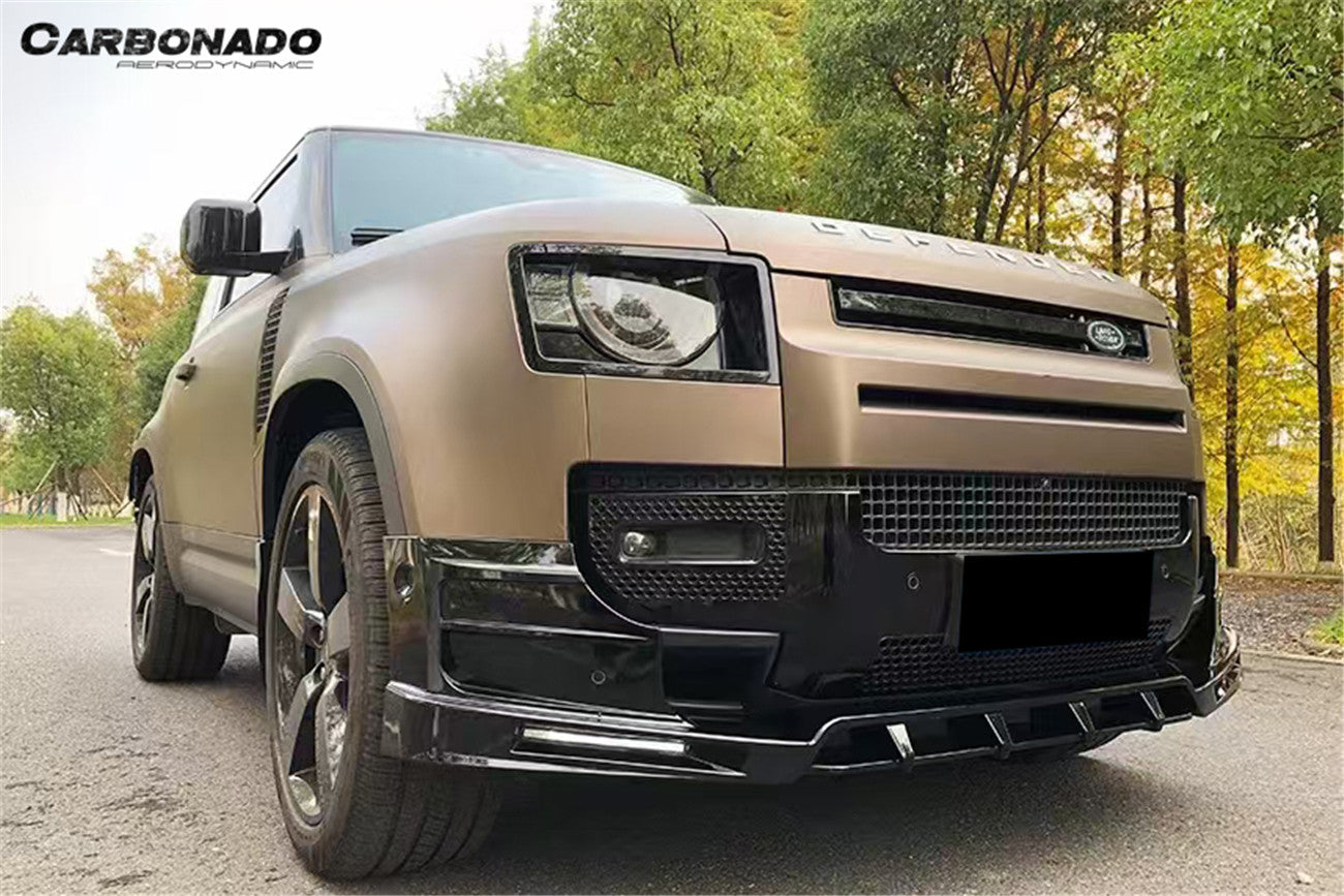 Carbonado 2020-2024 Land Rover Defender rock style Front Lip & with LED Light