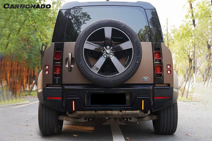 Carbonado 2020-2024 Land Rover Defender Rock Style Rear Lip & with LED Light