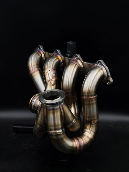 BS Fab V-Band Top Mount - Large Runner Manifold | Mitsubishi Evo 8/9