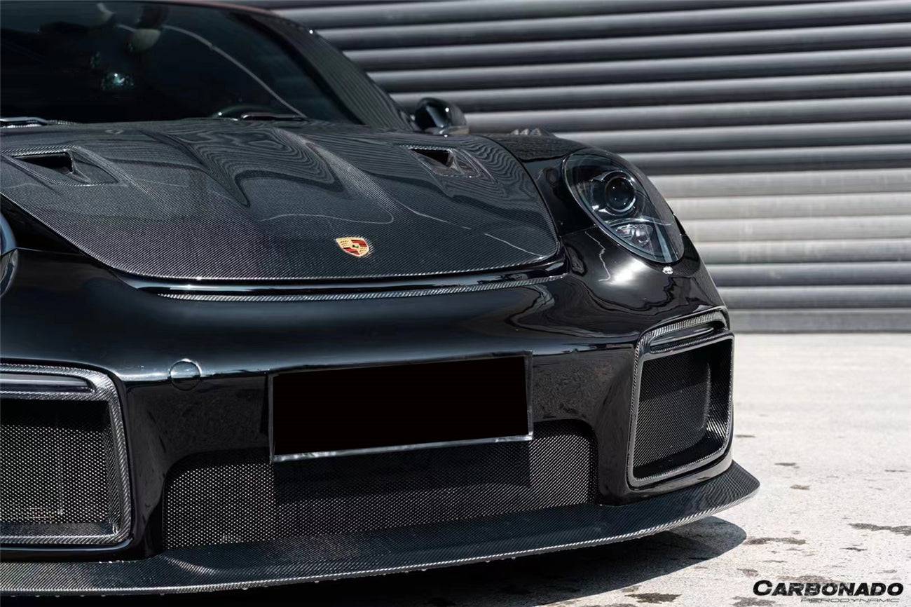 Carbonado 2013-2019 Porsche 991 Carrera Targa S 4 4s GT3 Convert GT2RS Style Carbon Fiber Hood