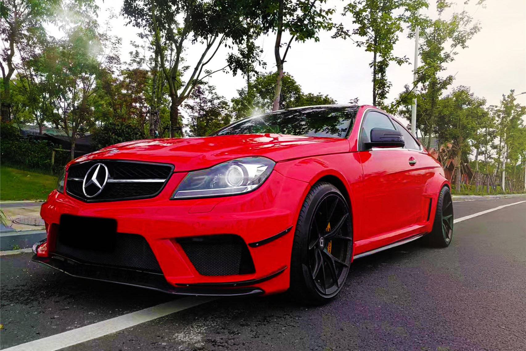 Carbonado 2012-2014 Mercedes Benz W204 C Class Coupe BKSS Style Wide Full Body Kit (Not Fit AMG)