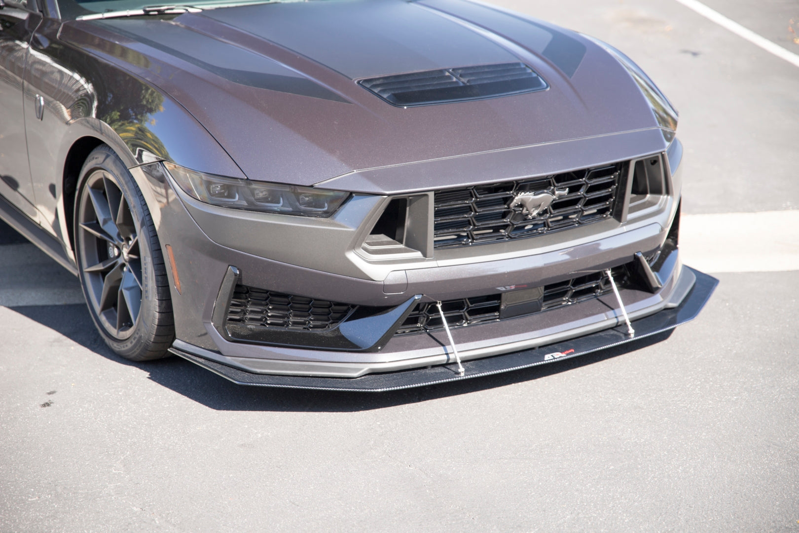 APR Carbon Fiber Front Wind Splitter (2024+ Ford Mustang Dark Horse)