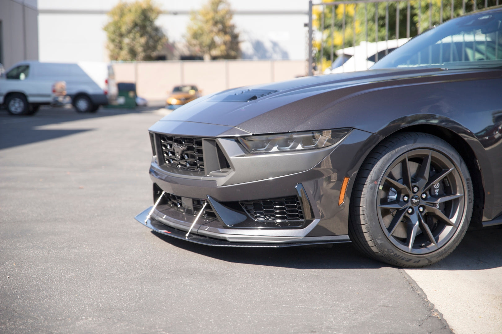 APR Carbon Fiber Front Wind Splitter (2024+ Ford Mustang Dark Horse)
