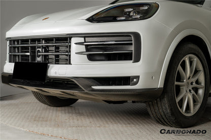 Carbonado 2024-2025 Porsche 9Y0.2 Cayenne S E-Hybrid Coupe OEM Style Dry Carbon Fiber Front Lip