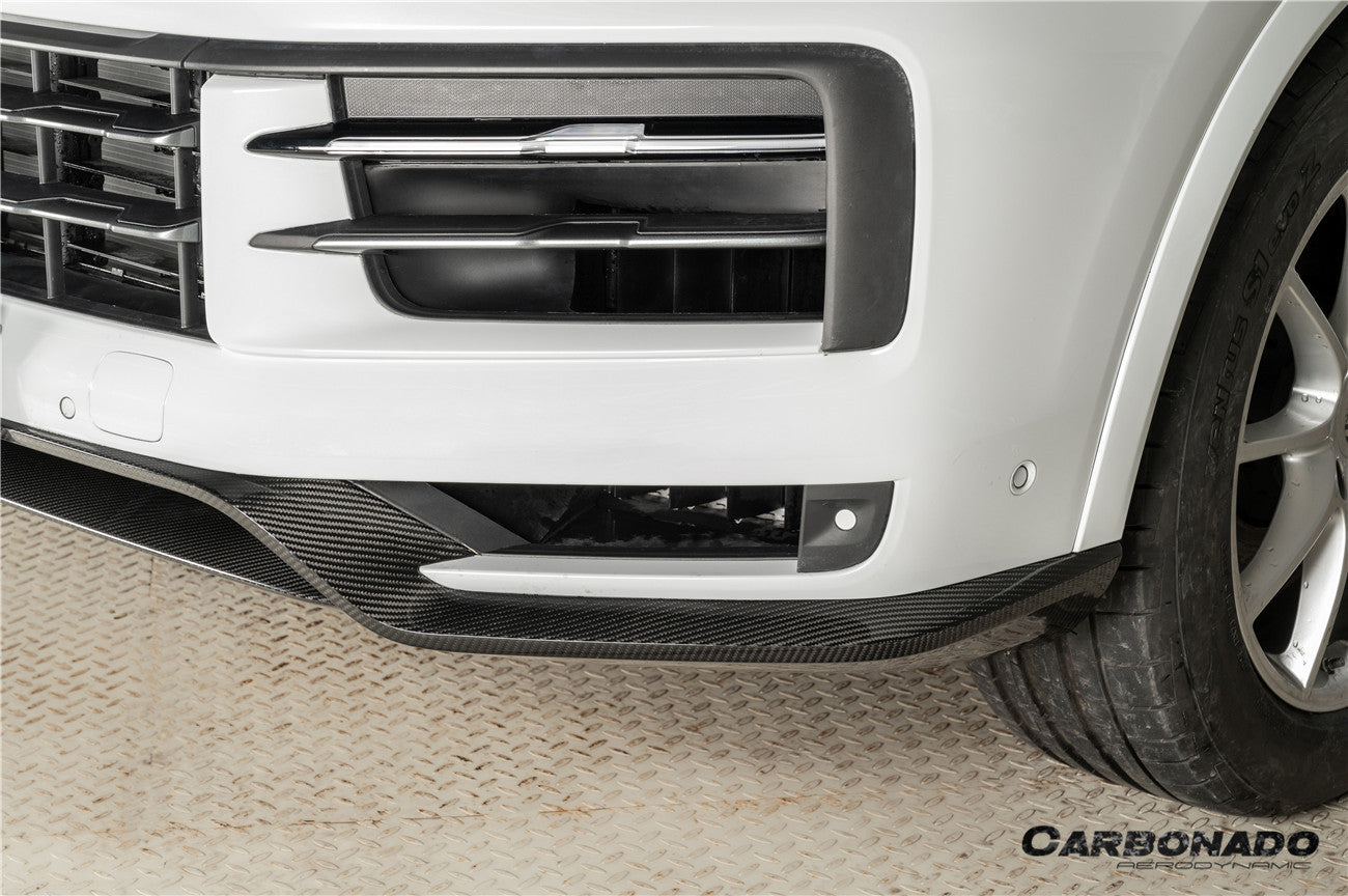 Carbonado 2024-2025 Porsche 9Y0.2 Cayenne S E-Hybrid Coupe OEM Style Dry Carbon Fiber Front Lip