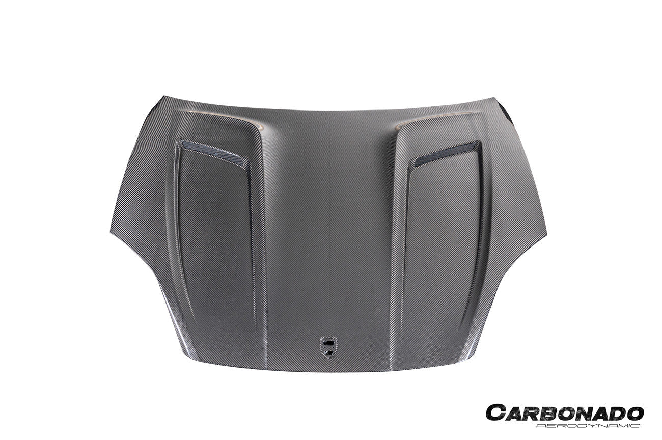 Capó seco de fibra de carbono para Porsche 9Y0.2 Cayenne S Coupé E-Hybrid KT Style Carbonado 2024-2025