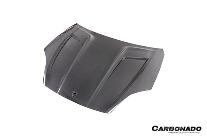 Capó seco de fibra de carbono para Porsche 9Y0.2 Cayenne S Coupé E-Hybrid KT Style Carbonado 2024-2025
