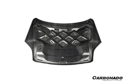 Capó seco de fibra de carbono para Porsche 9Y0.2 Cayenne S Coupé E-Hybrid KT Style Carbonado 2024-2025