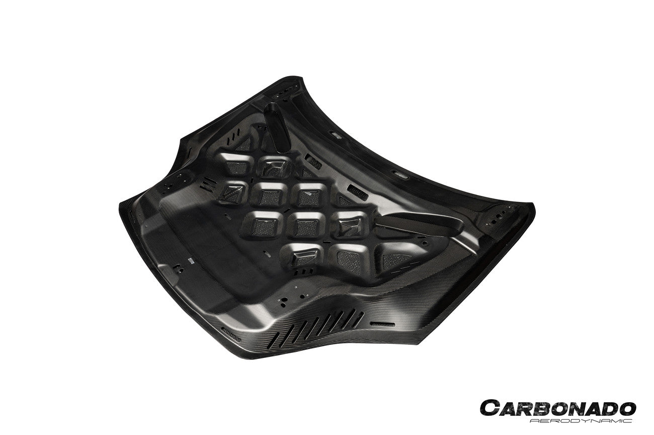 Capó seco de fibra de carbono para Porsche 9Y0.2 Cayenne S Coupé E-Hybrid KT Style Carbonado 2024-2025