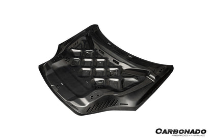 Capó seco de fibra de carbono para Porsche 9Y0.2 Cayenne S Coupé E-Hybrid KT Style Carbonado 2024-2025
