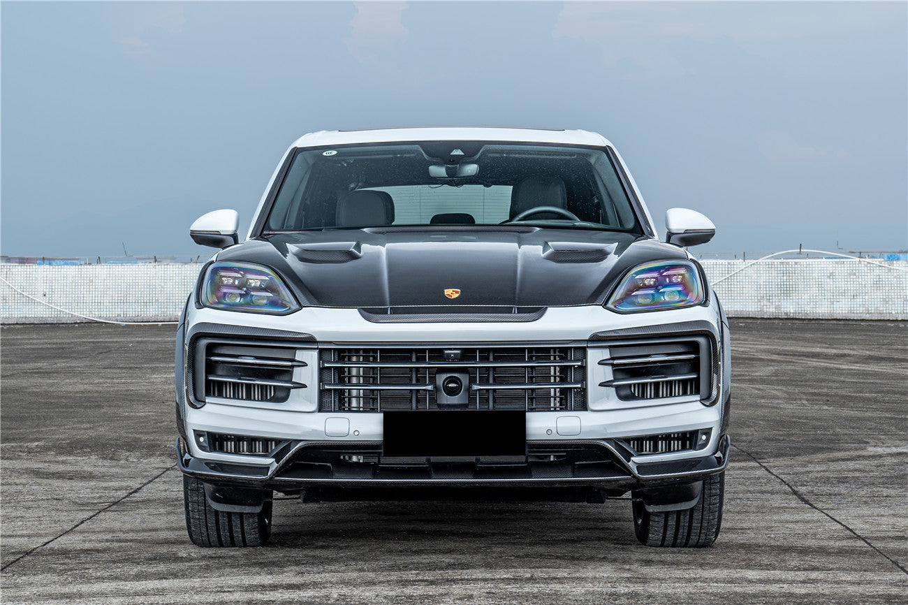 Carbonado 2024-2025 Porsche 9Y0.2 Cayenne S    Coupe    E-Hybrid MSY Style Dry Carbon Fiber Front Lip