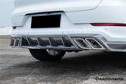 Carbonado 2018-2025 Porsche 9Y0 Cayenne    S    Coupe    E-Hybrid MSY Style Dry Carbon Fiber Rear Lip Diffuser