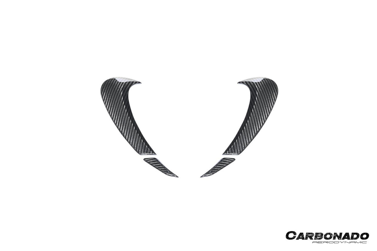 Carbonado 2024-2025 Porsche 9Y0.2 Cayenne S    Coupe    E-Hybrid MSY Style Dry Carbon Fiber Headlight Eyelid Eyebrow Cover