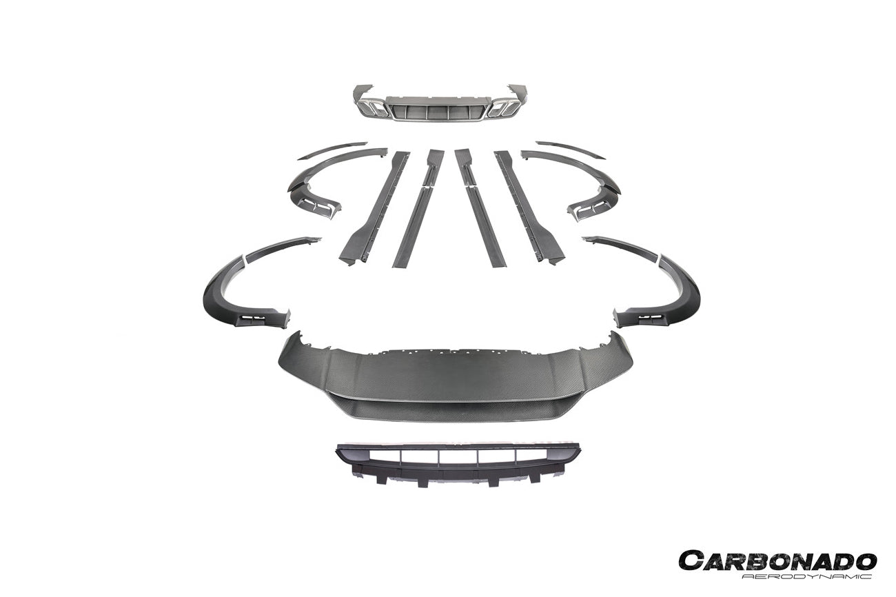 Carbonado 2024-2025 Porsche 9Y0.2 Cayenne S   Coupe    E-Hybrid MSY Style Dry Carbon Fiber Wide Body Kit
