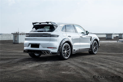 Carbonado 2018-2025 Porsche 9Y0 Cayenne    S    Coupe    E-Hybrid MSY Style Dry Carbon Fiber Rear Lip Diffuser