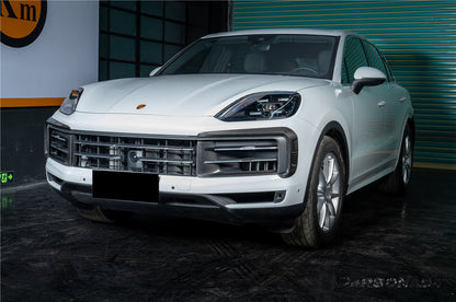 Carbonado 2024-2025 Porsche 9Y0.2 Cayenne S   Coupe    E-Hybrid MSY Style Dry Carbon Fiber Front Bumper Vent Trims