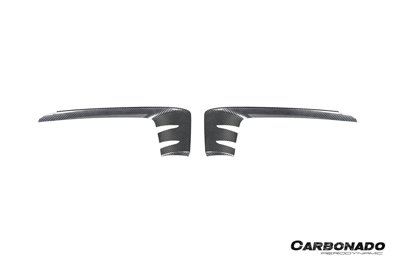 Carbonado 2024-2025 Porsche 9Y0.2 Cayenne S   Coupe     E-Hybrid OEM Style Dry Carbon Fiber Front Bumper Side Vent Cover