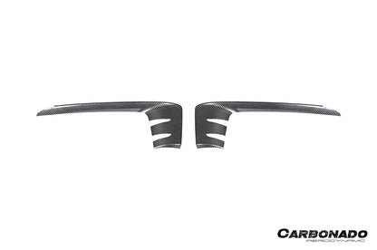 Carbonado 2024-2025 Porsche 9Y0.2 Cayenne S   Coupe     E-Hybrid OEM Style Dry Carbon Fiber Front Bumper Side Vent Cover