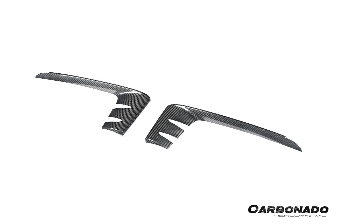 Carbonado 2024-2025 Porsche 9Y0.2 Cayenne S   Coupe     E-Hybrid OEM Style Dry Carbon Fiber Front Bumper Side Vent Cover