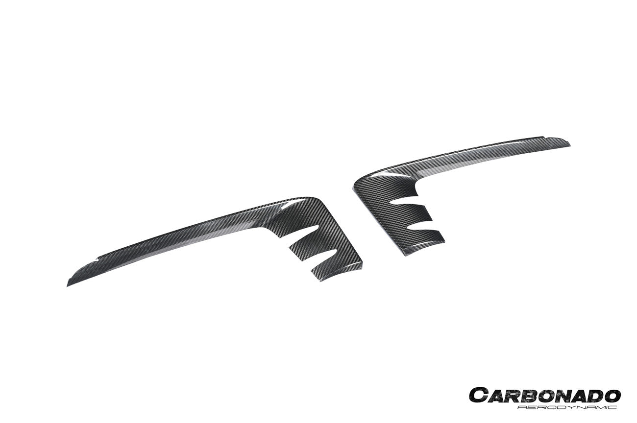 Carbonado 2024-2025 Porsche 9Y0.2 Cayenne S   Coupe     E-Hybrid OEM Style Dry Carbon Fiber Front Bumper Side Vent Cover