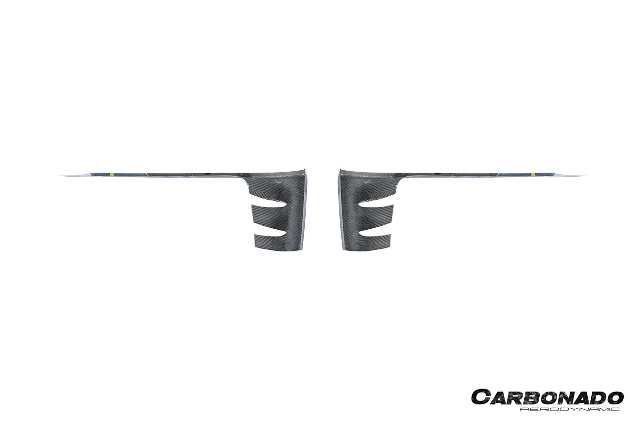 Carbonado 2024-2025 Porsche 9Y0.2 Cayenne S   Coupe     E-Hybrid OEM Style Dry Carbon Fiber Front Bumper Side Vent Cover