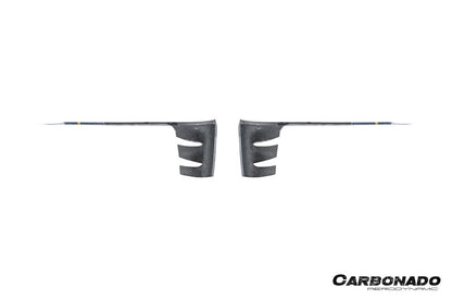 Carbonado 2024-2025 Porsche 9Y0.2 Cayenne S   Coupe     E-Hybrid OEM Style Dry Carbon Fiber Front Bumper Side Vent Cover