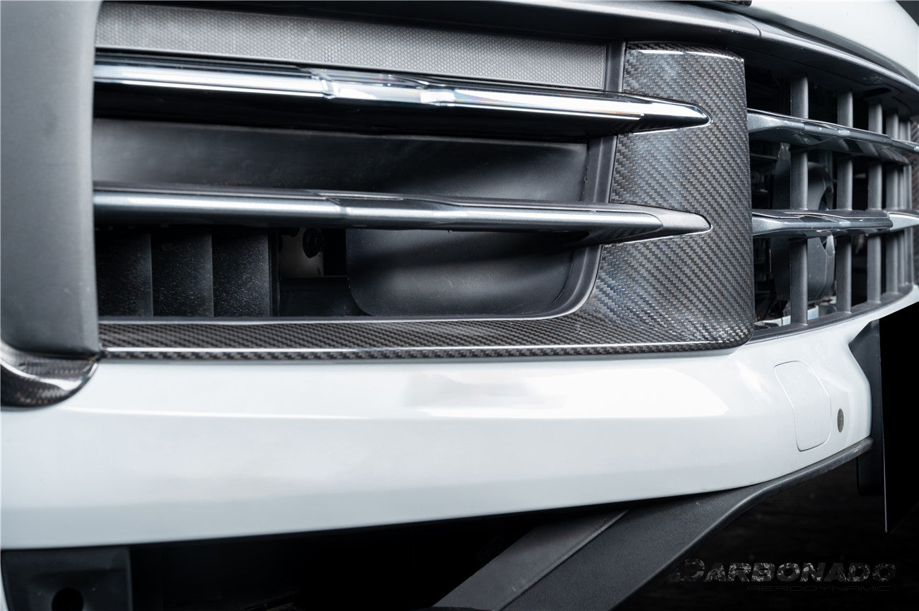 Carbonado 2024-2025 Porsche 9Y0.2 Cayenne S   Coupe     E-Hybrid OEM Style Dry Carbon Fiber Front Bumper Side Vent Cover