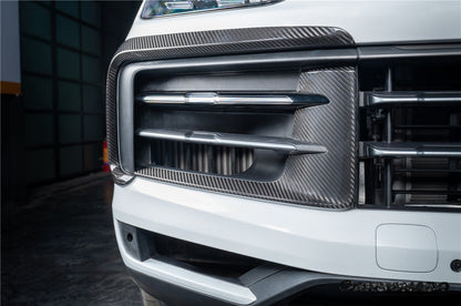 Carbonado 2024-2025 Porsche 9Y0.2 Cayenne S   Coupe     E-Hybrid OEM Style Dry Carbon Fiber Front Bumper Side Vent Cover